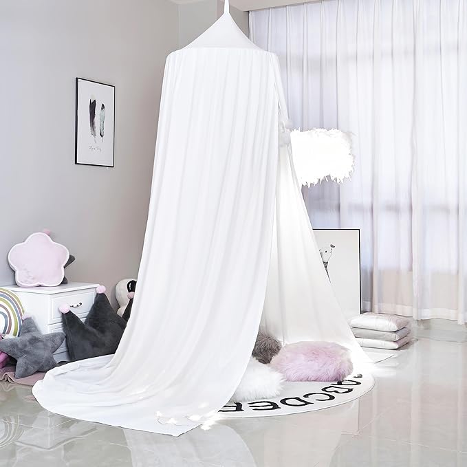Upgrade Version of Canopy for Kids Bed, Extra Large Canopy for Girls Room Decoration Princess Castle Play Tent Hanging House, Dreamy Canopy for Children Room Reading Nook Canopies