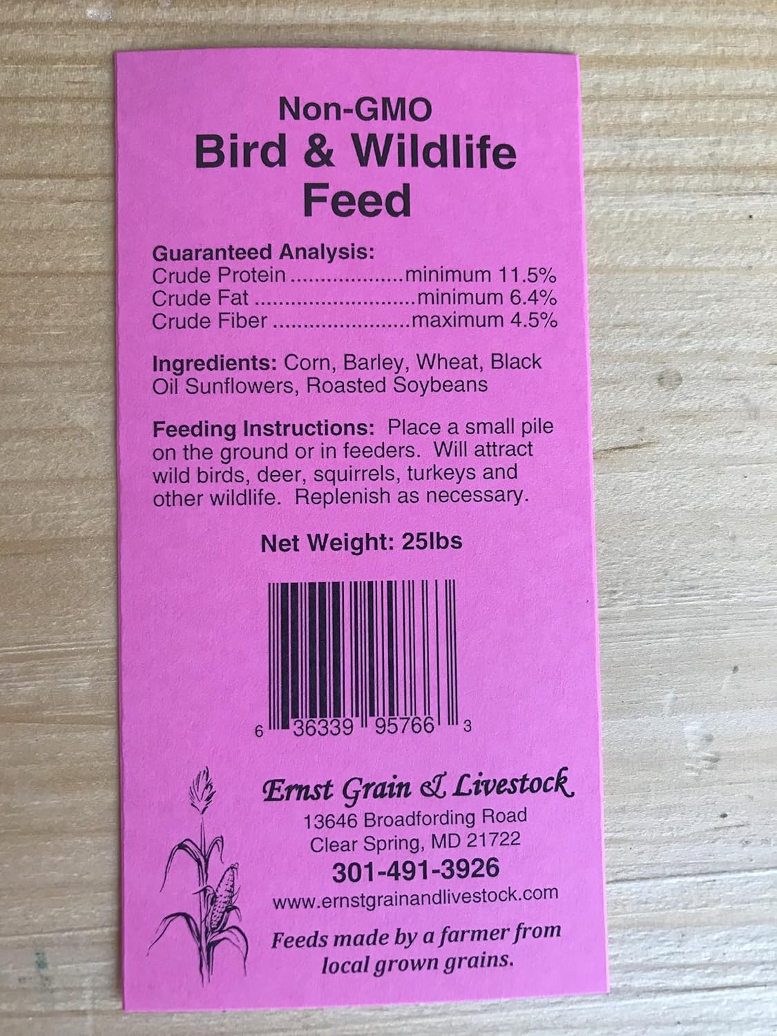 Ernst Grain & Livestock Bird and Wildlife Feed – Perfect for Birds, Ducks, Squirrels, Turkeys, Rabbits, Geese, and Deer – Non-GMO Wild Animal & Bird Feed for Outside Feeders - 10lbs