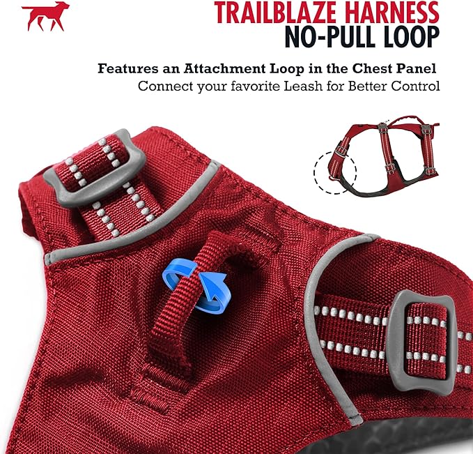 Tuff Pupper Escape Proof Dog Harness for Extra Large Dogs | No Pull Lightweight Adjustable Harness | No Escape Multifunctional Outdoor Pet Gear | Strong Durable Breathable | Secure Comfortable Fit