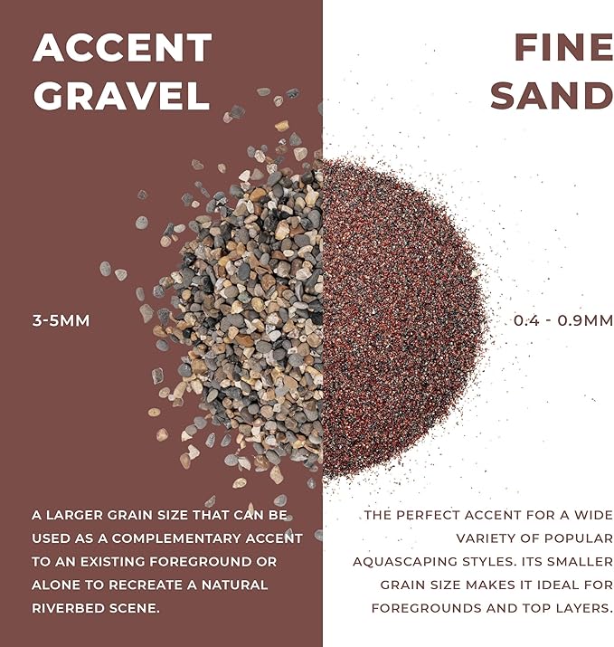 Ultum Nature Systems Controsand Pacifica Gravel (8L) - Small Pebbles for Fish Tank - Planted Aquarium Rocks - Fish Tank Substrate - Aquarium Pebbles - Versatile Fish Tank Stones