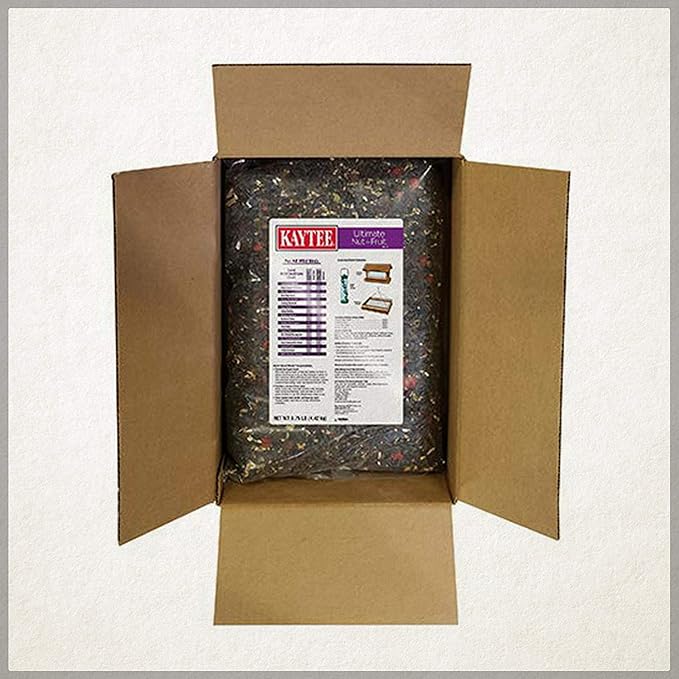 Kaytee Ultimate Nut and Fruit Wild Bird Food for Cardinals, Finches, Chickadees, Nuthatches, Woodpeckers, Grosbeaks, Juncos, 9.75 lb