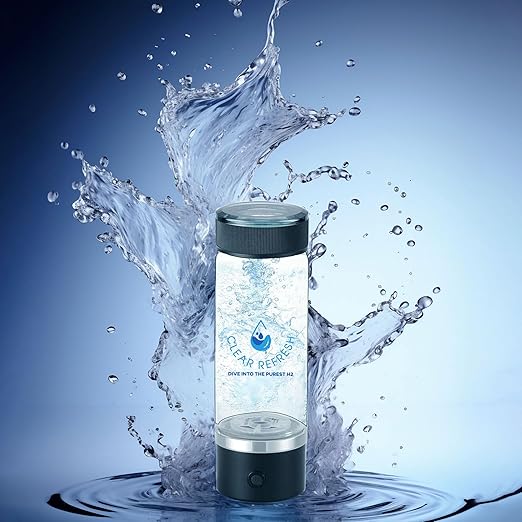 Hydrogen Infused Water Bottle Borosilicate Glass – Travel Friendly Hydrogen Bottle for Office, School, Car – Water Energy Boost – Rich in Antioxidants gothydro Water Hydrogen Water Bottle