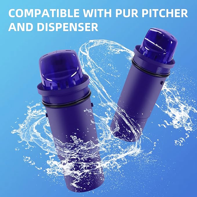 6-Pack PPF900Z Water Filter Replacement for PUR, PUR Plus Pitcher and Dispenser, Water Filters Replace PPF900Z, PPF951K,CRF950Z,PPT700W, PPT711W