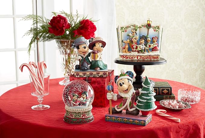 Enesco Disney Traditions by Jim Shore Mickey Mouse Father Christmas Figurine, 7.5 Inch, Multicolor