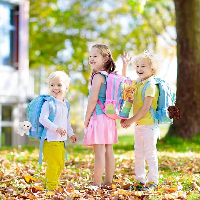 Elcoho 16 Pieces 4 Inches Mini Plush Dogs Stuffed Puppy Dog with Keychain Cute Stuffed Animal Toy Soft Toys Party Favor for Goodie Bag Birthday Party Gifts, 4 Colors (Curly Puppy)