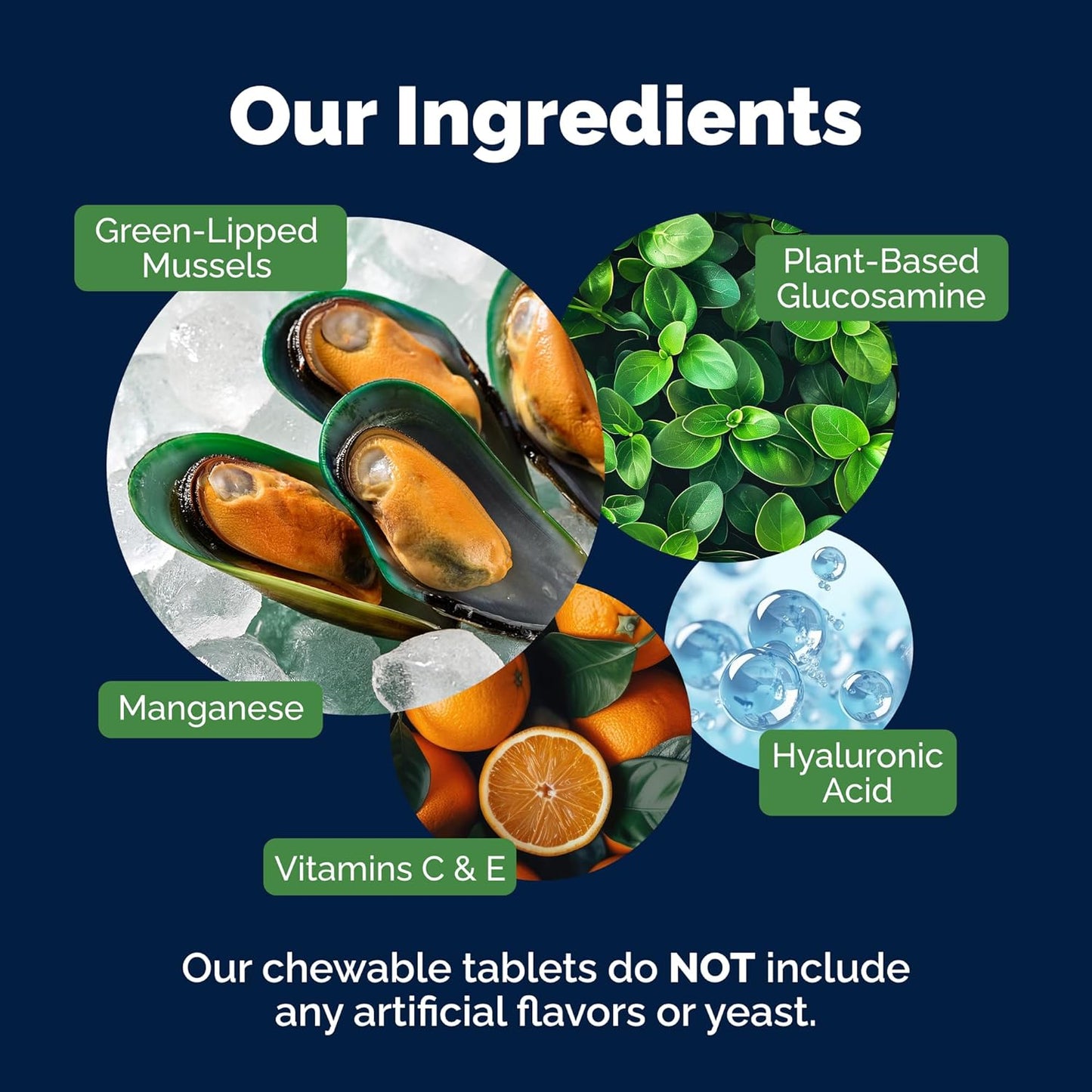 Yumove Hip & Joint Supplement for Dogs - with Glucosamine Chondroitin, Omega 3, Hyaluronic Acid, Green Lipped Mussel & Fish Oil for Dogs - Senior Dog Joint Supplement (240ct Chewable Tablets)