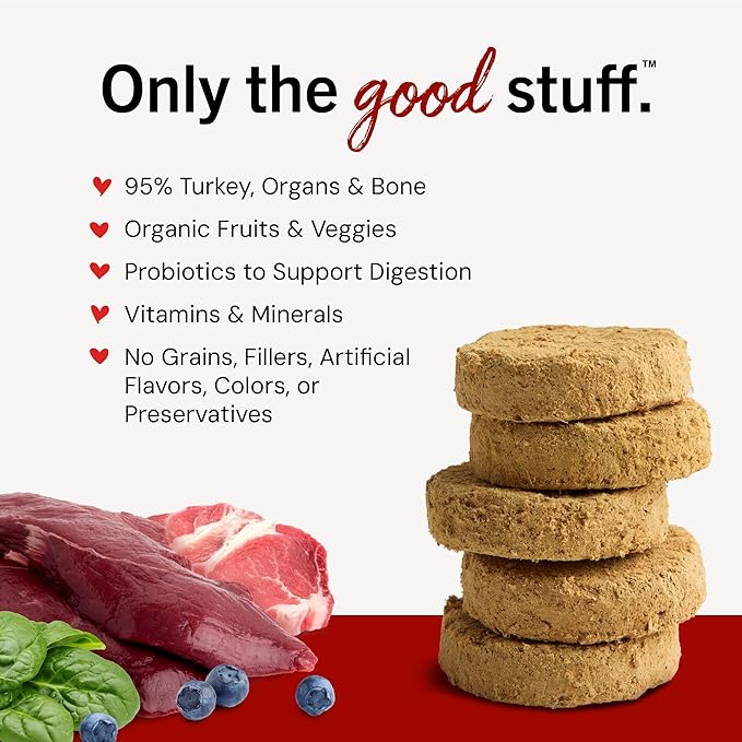 Stella & Chewy's Freeze-Dried Raw Dinner Patties - Simply Venison Recipe - High Protein Grain-Free Puppy & Dog Food - Perfect For Picky Eaters - 25 oz