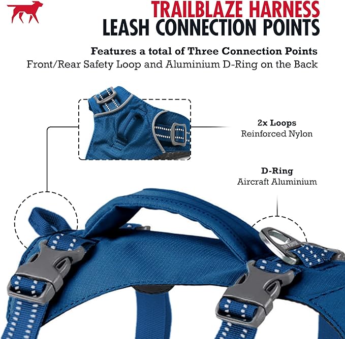 Tuff Pupper Escape Proof Dog Harness for Extra Large Dogs | No Pull Lightweight Adjustable Harness | No Escape Multifunctional Outdoor Pet Gear | Strong Durable Breathable | Secure Comfortable Fit
