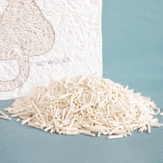 Original Tofu Cat Litter, Bean Fragrance, Odor Control and Economical cat Litter Dust-Free, Quick Clumping, Water Flushable, 5.5 Lbs X 4 Bags