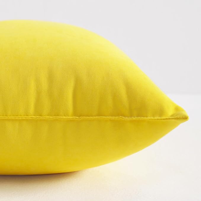 NTBAY Tiny Pillows, Down Alternative 7"x11" Microfiber Mini Pillows for Travel, Pets, Soft Machine Washable Small Pillows for Neck, Wrist, Lumbar and Knee, Yellow