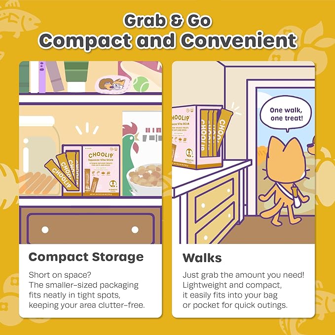 Squeeze Vita Stick Lickable Cat and Dog Treats – 49-Count Kidney Support Sticks with Multivitamins, Soft Squeezable Paste for All Life Stages, Supporting Kidney Health