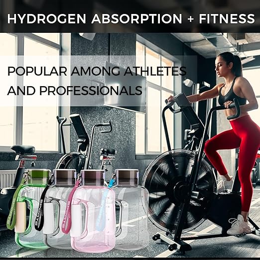 Hydrogen Water Bottle,57OZ/1.5L Large Capacity Portable Hydrogen Water Bottle Generator,Hydrogen Water Generator with SPE/PEM Technology (Color : Pink)