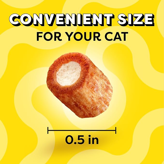 Temptations Tender Fills Crunchy and Soft Adult Cat Treats, Grilled Salmon Flavor, 2.1 oz. Pouch (Pack of 12)