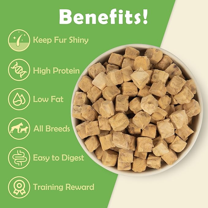 MON2SUN Freeze Dried Salmon Cat and Dog Treats, Single Ingredient Natural and Healthy Dog Snacks, High Protein Training Treats & Food Topper, 6oz