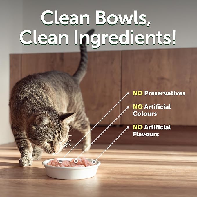 Nature's Protection Wet Cat Food in Gravy - Natural, High Protein, Soft Tuna Fish & Shrimp Shreds for Adult Cats - Can-Free Convenient Pouches 2.46-oz (Superior Care - 24 Pack)