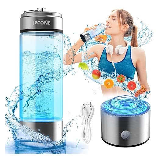 Hydrogen Water Bottle Generator, Portable Hydrohealth Hydrogen Water Bottle, Rechargeable Hydrogen Water Bottle Suitable Home, Office Travel and Daily Drinking
