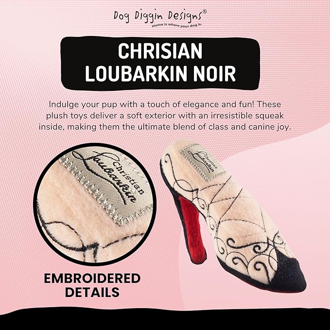 Dog Diggin Designs Runway Pup Collection | Unique Squeaky Plush Dog Toys – High Heel Essentials