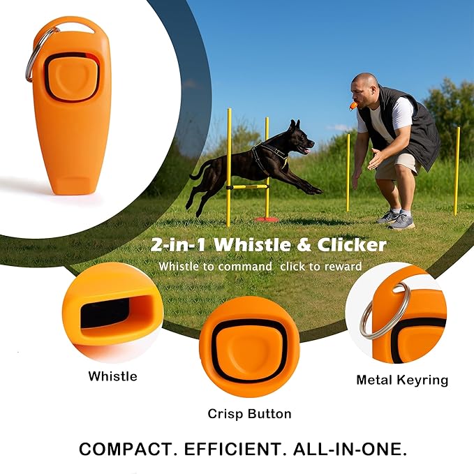 Dog Treat Pouch for Training – Removable Liners, Large Opening Capacity Treat Bag with Clicker, Obedience Cards, Waist Strap Clip Treat Fanny Pack for Dog Training and Walking