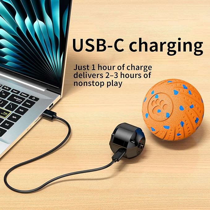 Smart Interactive Dog Toys, Activated Moving, Bouncing, Rotating Ball for Medium/Large Dogs, Motion-Activated Dog Ball to Keep Them Busy, IP54 Waterproof & E-TPU, Fun & Engaging Dog Gift