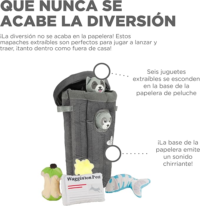 Outward Hound Hide A Raccoon Plush Dog Toy Puzzle