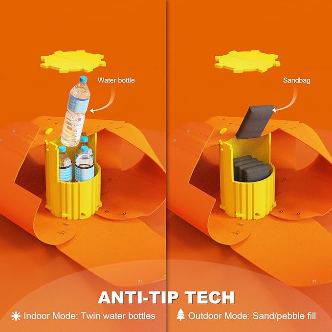 Spring Blossoms Cat Tunnel, Cat Cave for Indoor Cats Bed,Scratch Resistant Cat Toys for Medium Large Cats Hide and Seek Toy (Amber Orange)