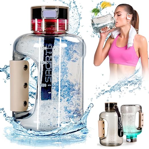 Hydrogen Water Bottle 50oz | Hydrogen Water Bottle Generator - Portable Hydrogen Water Machine | Ion Bottles Hydrogen Water Ionizer for Home Travel (Grey)