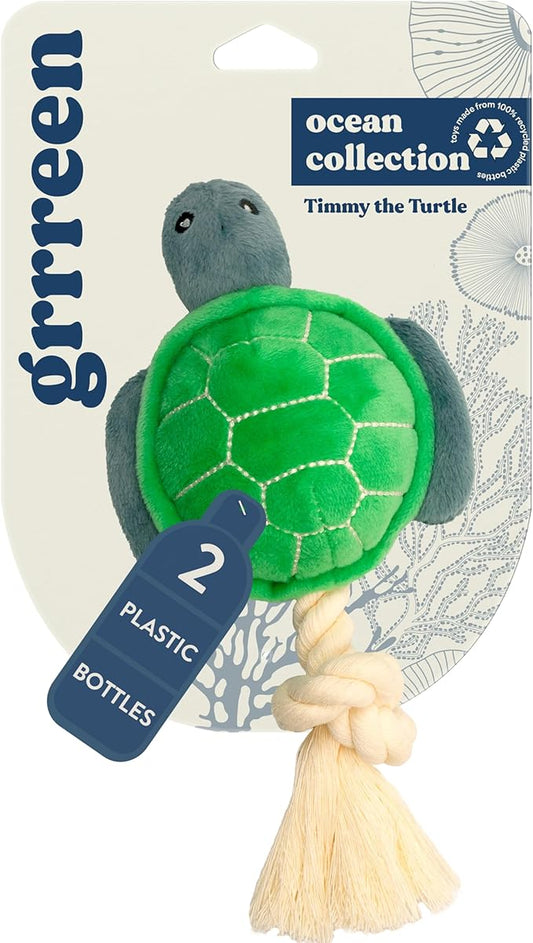 Dog Toys | Plush Toy Turtle Stuffed Animal for Dogs | Medium Eco Friendly Toy - Easy to Clean and Made from Non Toxic Materials