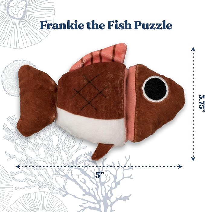 Cat Toys | Plush Toy Fish Puzzle Cat Toys for Indoor Cats | Eco Friendly Toy Made from Non Toxic Materials