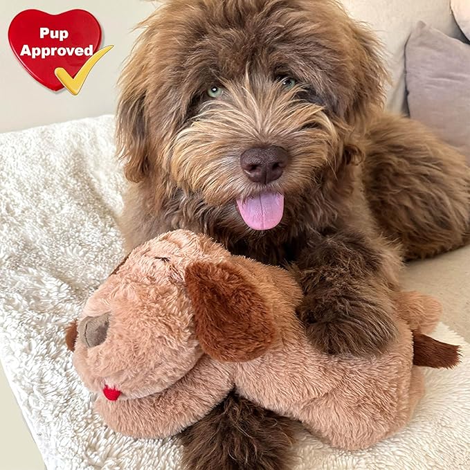 iHeartDogs Heartbeat Puppy Toy - Comfort Cuddler Pillow - Dog Anxiety Toy