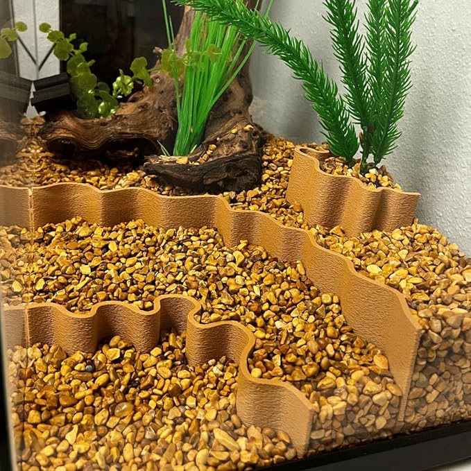 REEFSHAPE Aquarium or Terrarium Substrate Cliffs Combo Pack | Separate Substrate Layers in Aquariums or Terrariums to Create Cliffs & Depth | Made in USA (Cliff Combo, Tan)