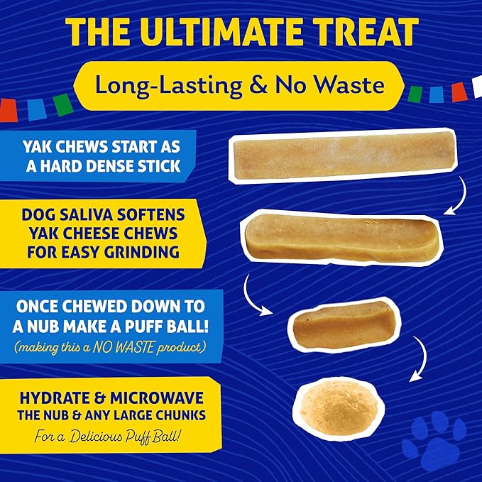 Himalayan Dog Chew Original Yak Cheese Chew, Chicken, 1 X-Large Stick, 5.3 oz, Gluten Free, Healthy Treats, Grain & Lactose Free 100% Natural, Long Lasting for Dogs Over 55 lbs