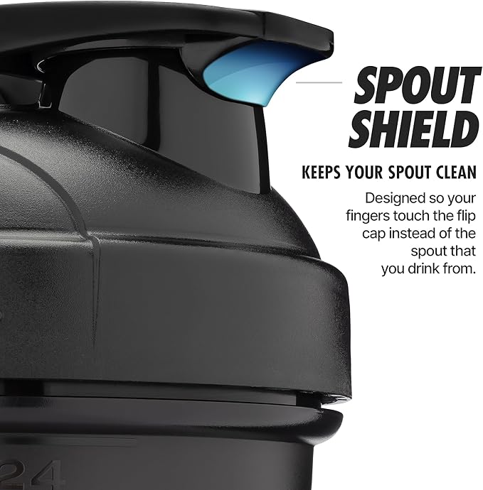 Hydra Cup ProFlow [6 Pack] 28 oz Shaker Bottles for Protein Shakes, Shaker Cups with Ball Blender Whisk, Shaker Bottle with Handle, Travel To Go, BPA Free (Multicolor Set)