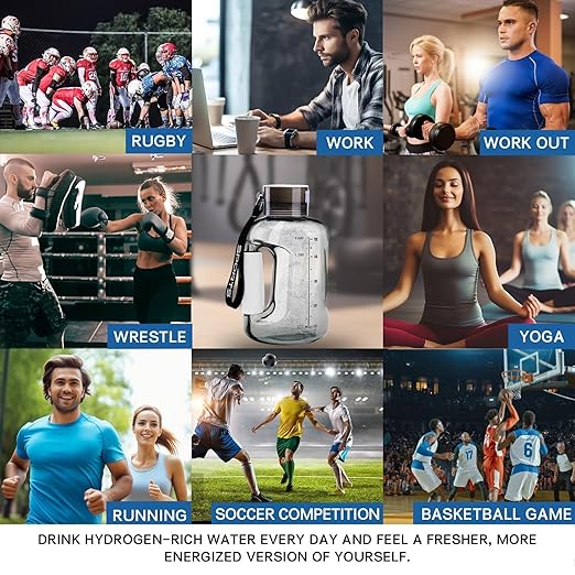 Hydrogen Water Bottle,57OZ/1.5L Large Capacity Portable Hydrogen Water Bottle Generator,Hydrogen Water Generator with SPE/PEM Technology (Color : Pink)