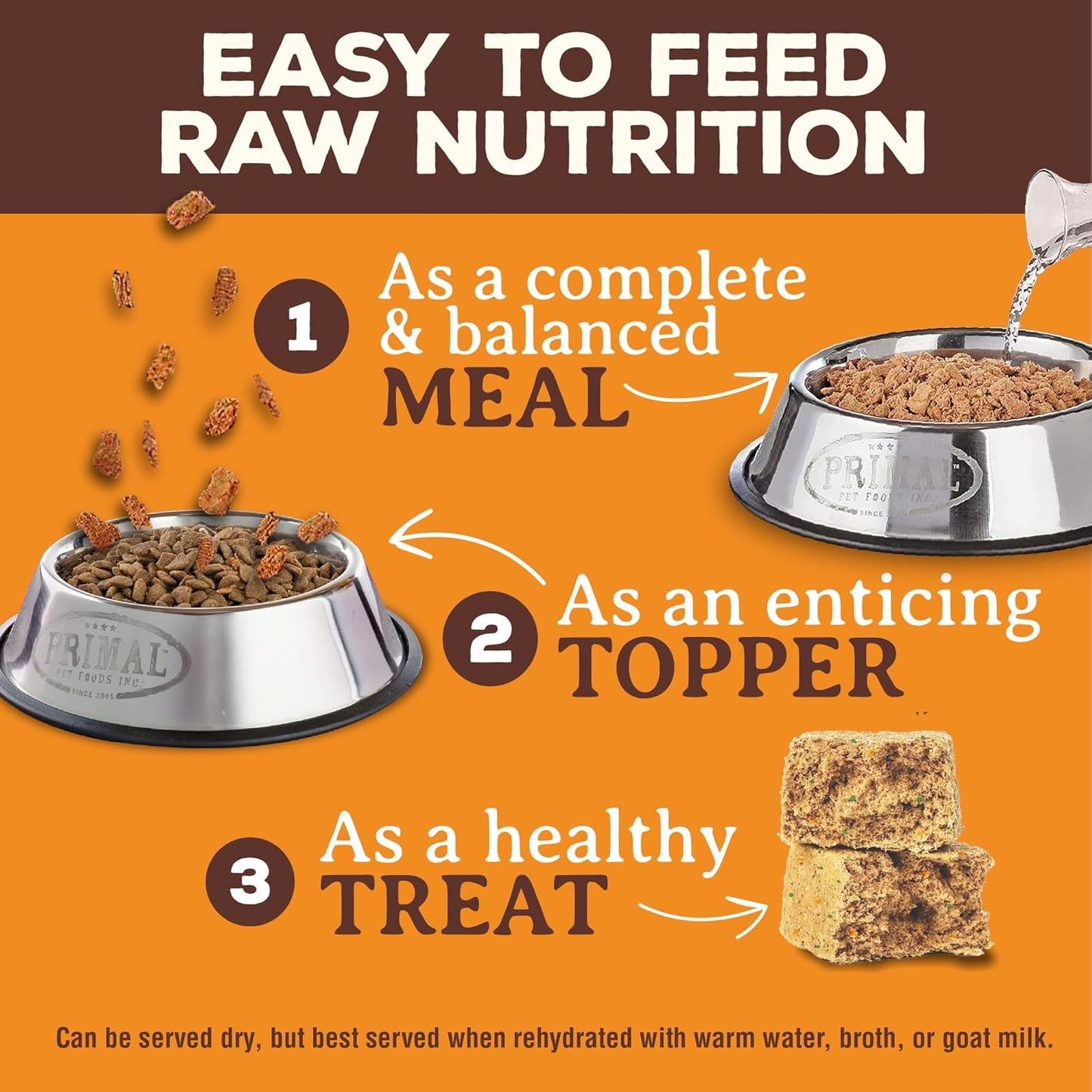 Primal Freeze Dried Raw Dog Food Nuggets, Beef, Complete & Balanced Meal, Also Use as Topper or Treat, Premium, Healthy, Grain Free, High Protein Raw Dog Food, 14 oz (Pack of 2)