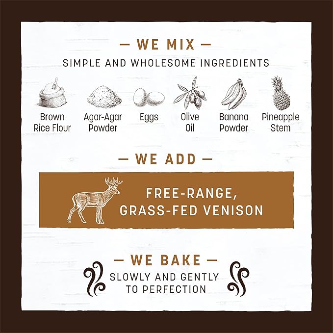 Earth Animal No-Hide Rolls Venison Recipe Medium Natural Rawhide Alternative Dog Chews - 3 Count Value Pack