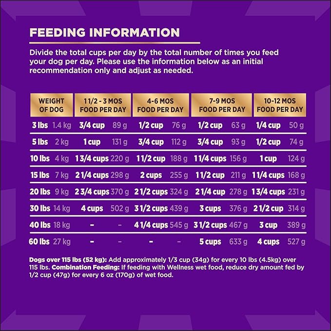 Wellness CORE+ Puppy Dry Dog Food with Freeze Dried Pieces, Grain Free, High Protein, Natural, Chicken & Turkey Recipe, (10-Pound Bag)