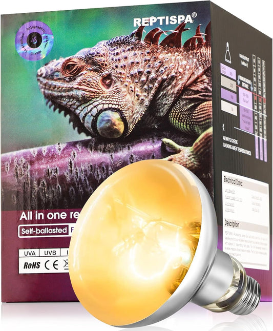 Heat Lamp Bulb, 160 Watt Full Spectrum UVA UVB Reptile Heat Bulb, Basking Spot Light, Simulate Natural Sun Light for Reptile and Amphibian