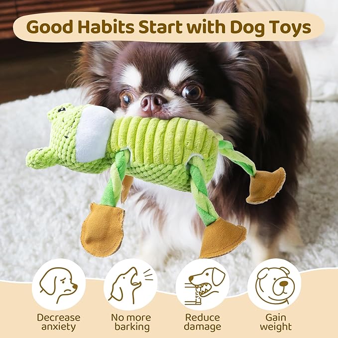 Dog Toys for Large Dogs: Tug of War Dog Toys with 5 Squeakers - Tough Plush Dog Chew Toys for Small,Medium,Large Breed