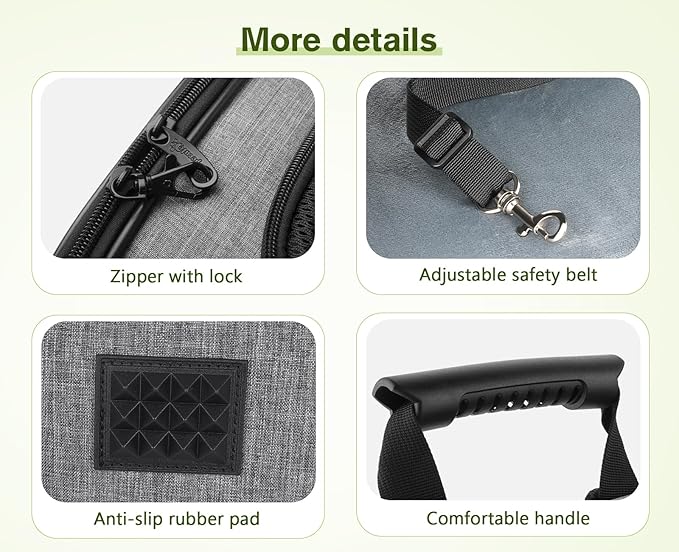 Pecute Pet Carrier Backpack, Large Cat Carrier Backpack, Expandable Cat Backpack with Breathable Mesh for Medium Large Cats, and Small Dogs, Dog Backpack Carrier for Travel Hiking