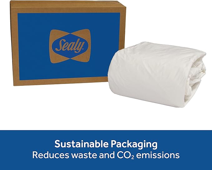 Sealy Complete Protection Mattress Protector- Twin Size Stain Protection Waterproof Machine Washable Cover