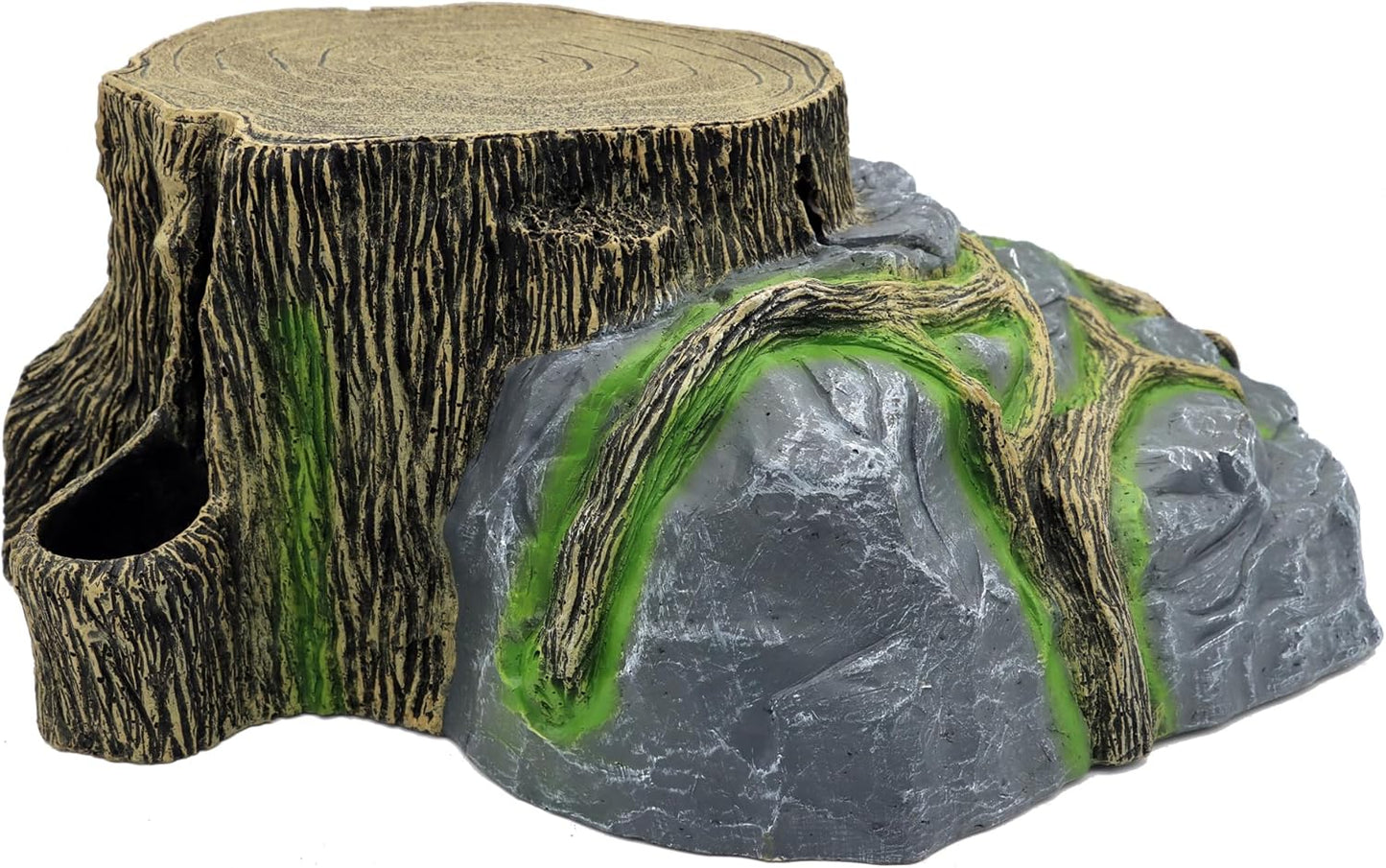 JIHAQUA Extra X Large Resin Reptile Tank Hideouts Cave Habitat Decor for Leopard Gecko Tank Accessories