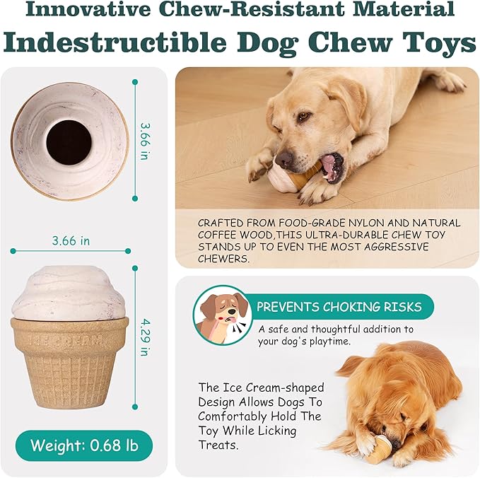 Multi-Functional Interactive Dog Toys for Aggressive Chewers, Indestructible Dog Toys for Small/Medium/Large Breeds,Frozen Dog Treat Dispenser to Keep Them Busy,Reduces Anxiety(Pack of 1)