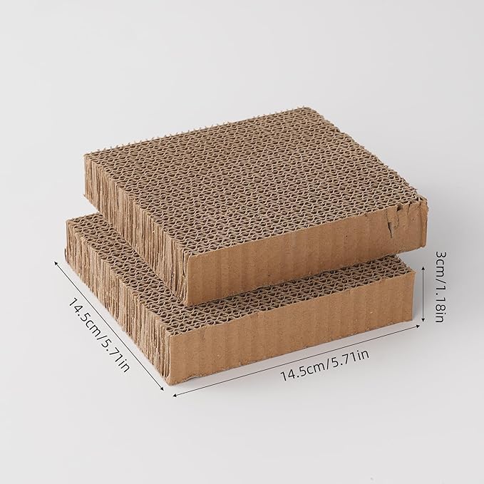 cat Scratcher Refill 5.71inch Diameter 1.18 inch Thickness Replacement Pads Scratching Board Circle cat Scratcher Scratch pad scratchers for Indoor -2 Count(Replace Cardboard 2PCS)