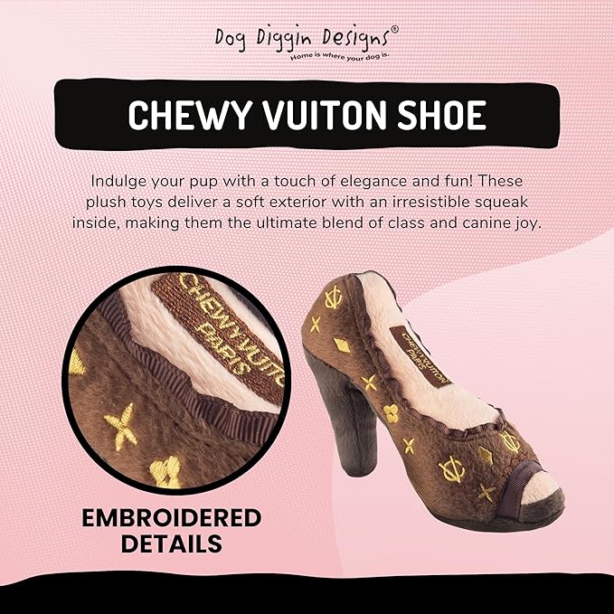 Dog Diggin Designs Runway Pup Collection | Unique Squeaky Plush Dog Toys – High Heel Essentials