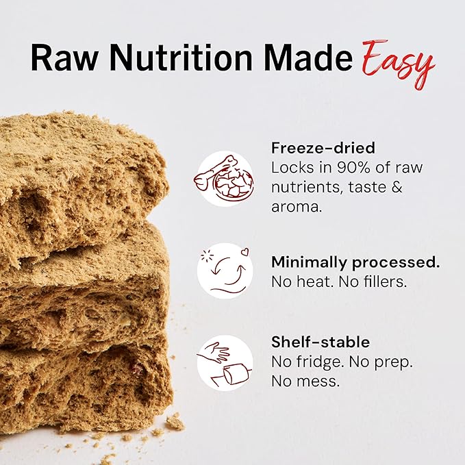 Stella & Chewy's Freeze-Dried Raw Dinner Patties - Surf 'N Turf Salmon & Beef Recipe - High Protein Grain-Free Puppy & Dog Food - Perfect For Picky Eaters - 5.5 oz