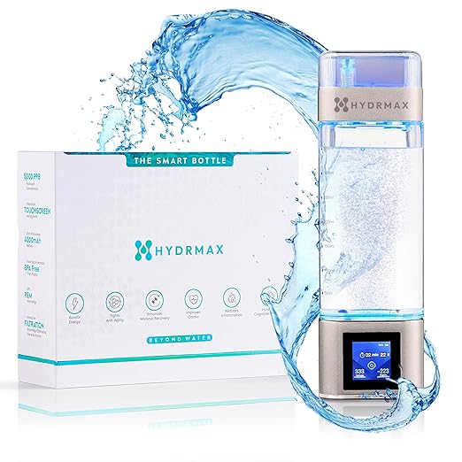 Hydrogen Water Bottle – Silver - Lab Tested 5000ppb, Hydrogen Water Bottle Generator, Reduces Inflammation & Increases, Energy, Hydrogen Water, Hydrogenated Water, Water Ionizer, Wellness Gift