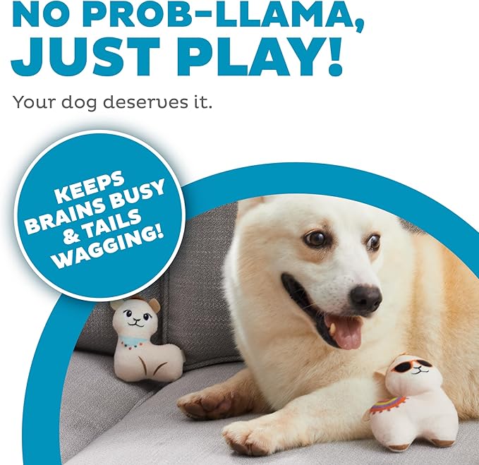 Outward Hound Hide A Llama Plush Dog Toy Puzzle