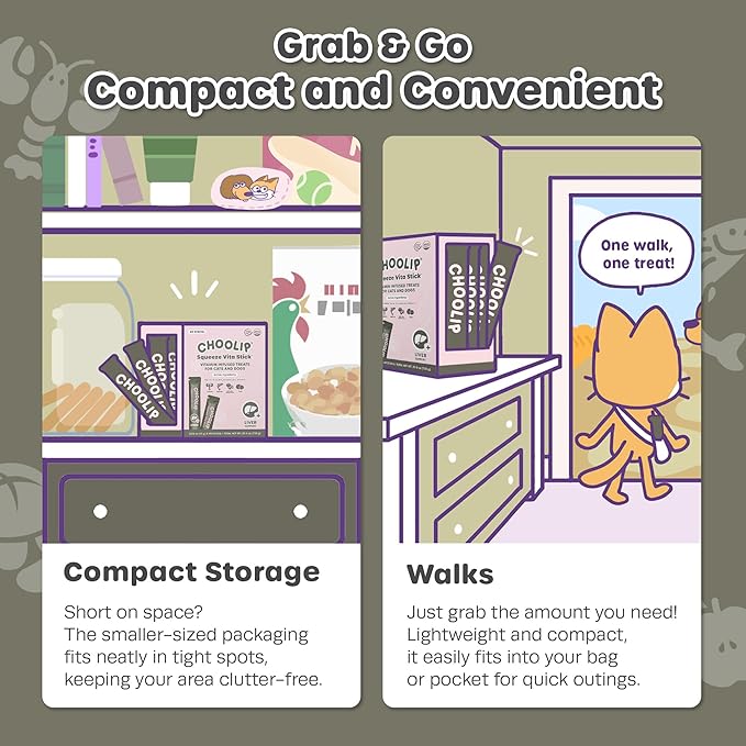 Squeeze Vita Stick Lickable Cat and Dog Treats – 49-Count Liver Support Sticks with Multivitamins, Soft Squeezable Paste for All Life Stages, Supporting Liver Health