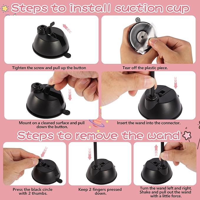 Interactive Bird Simulation Cat Toy Set,Cat Wand Toys,Wand Self-Holding Suction Cups Base,Include Detachable 6 Pcs Replacements Feathers Toys