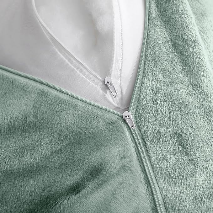 Sasttie Reading Pillow for Sitting in Bed Adult, Extra Large Back Pillow for Bed, Backrest Pillow with Detachable Head Support Cushion, College Dorm Essentials for Girls and Boys, Sage